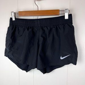 Nike Dri-Fit Black Lined Mesh Running Shorts Medium